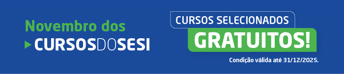 Promoção novembro cursos do SESI.